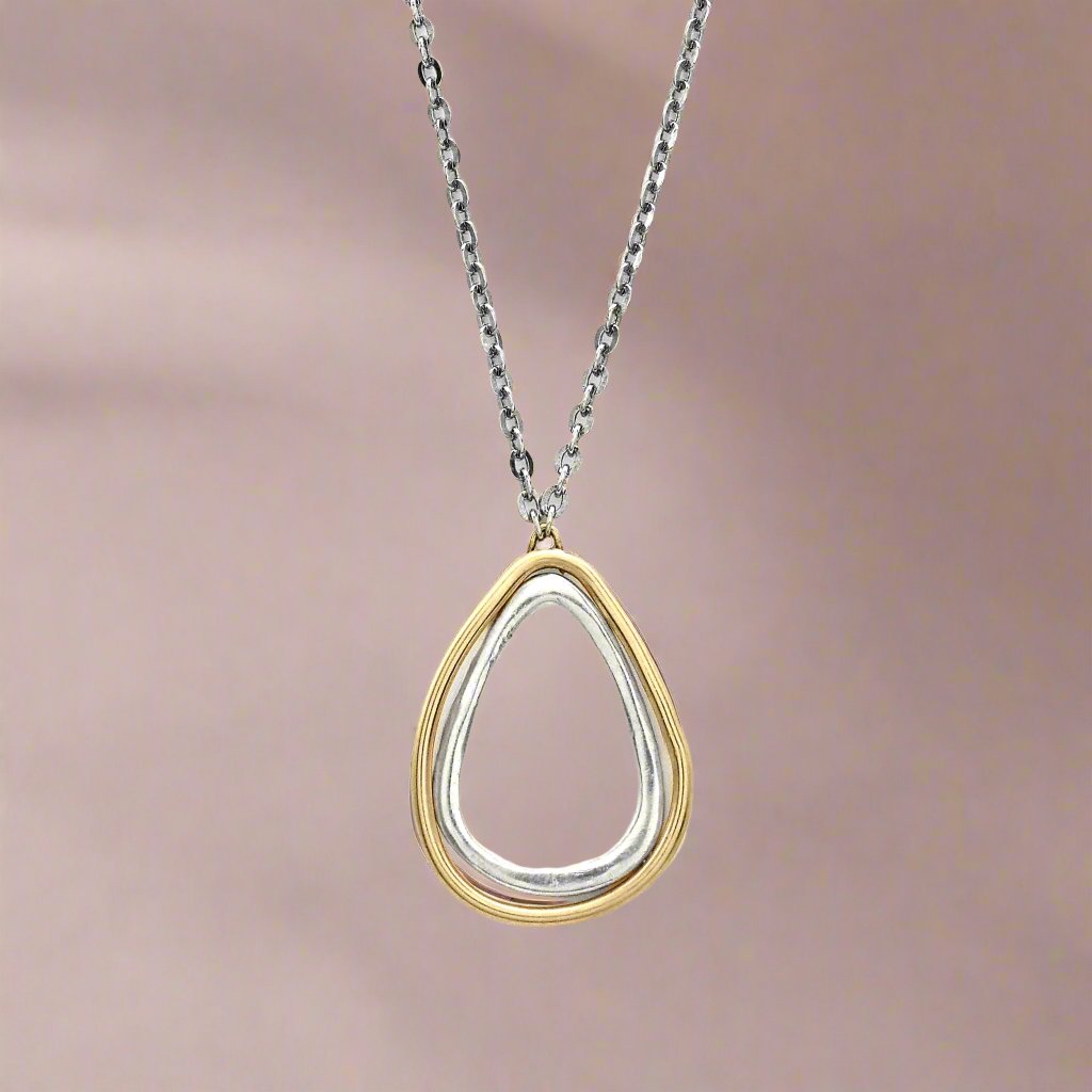 Golden Teardrop Pendant