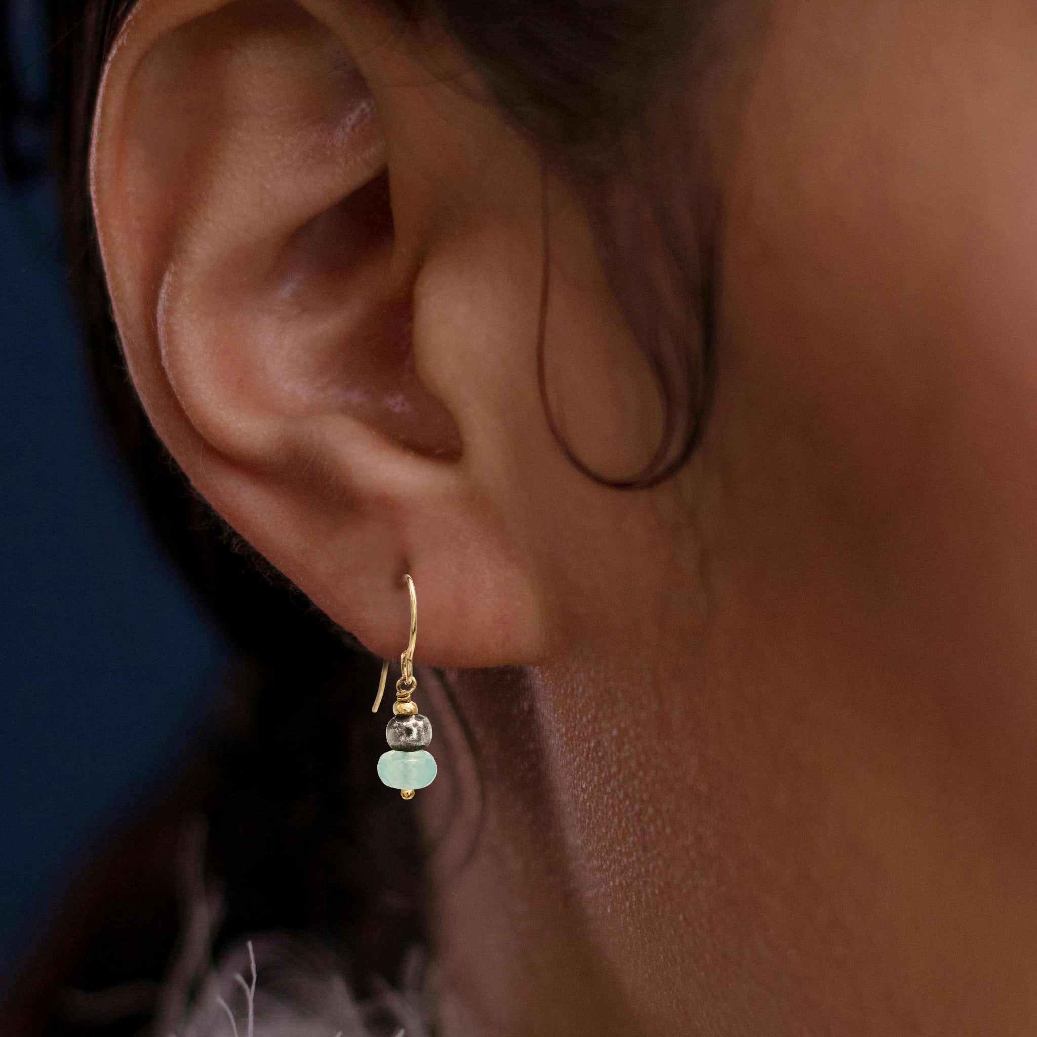 Aqua Drop Earring - Earrings