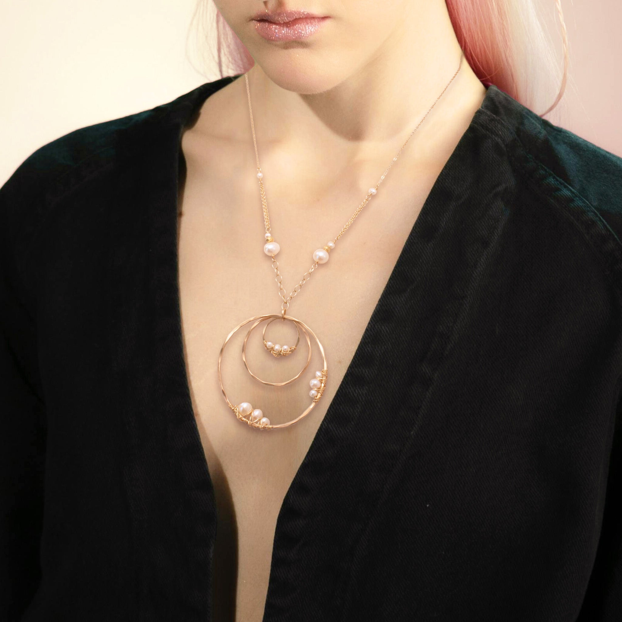 Celestial Circles Necklace - Necklaces