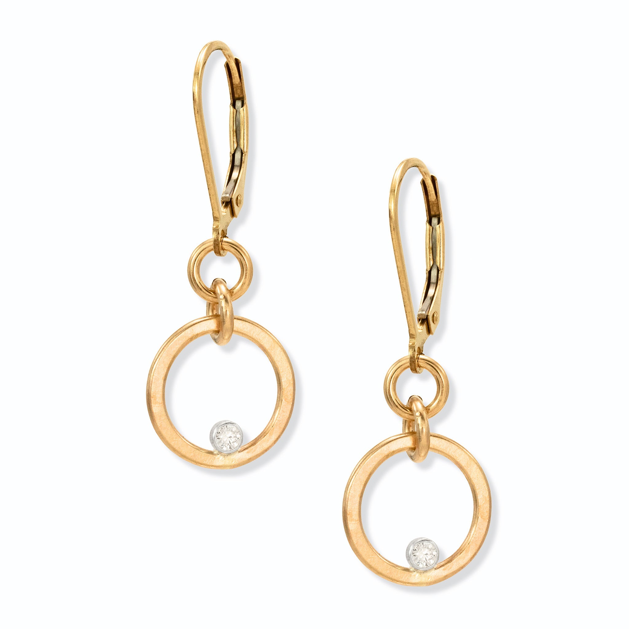 Gilded Circle Earrings - Earrings