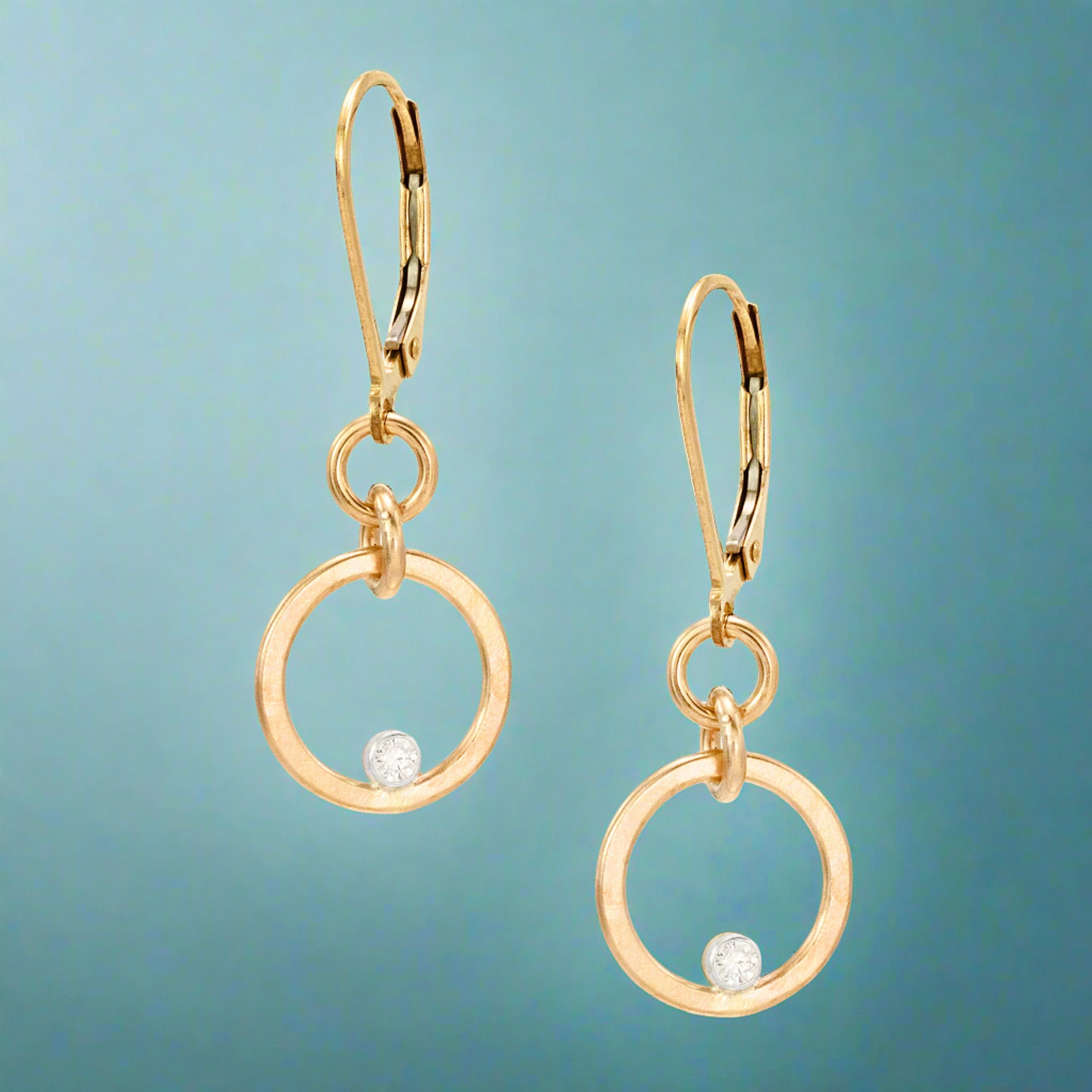 Gilded Circle Earrings - Earrings