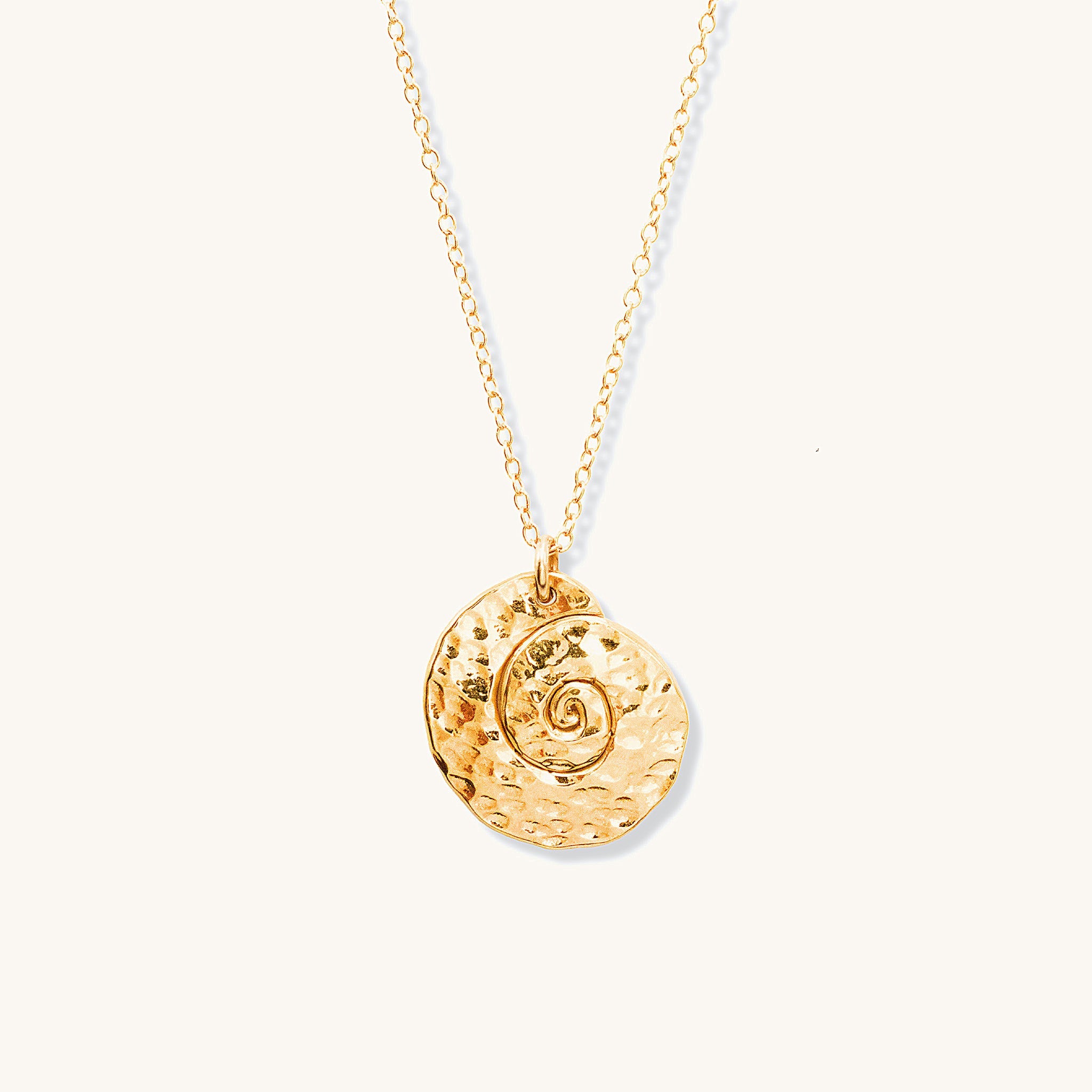 Gilded Nautilus Medallion - Necklaces