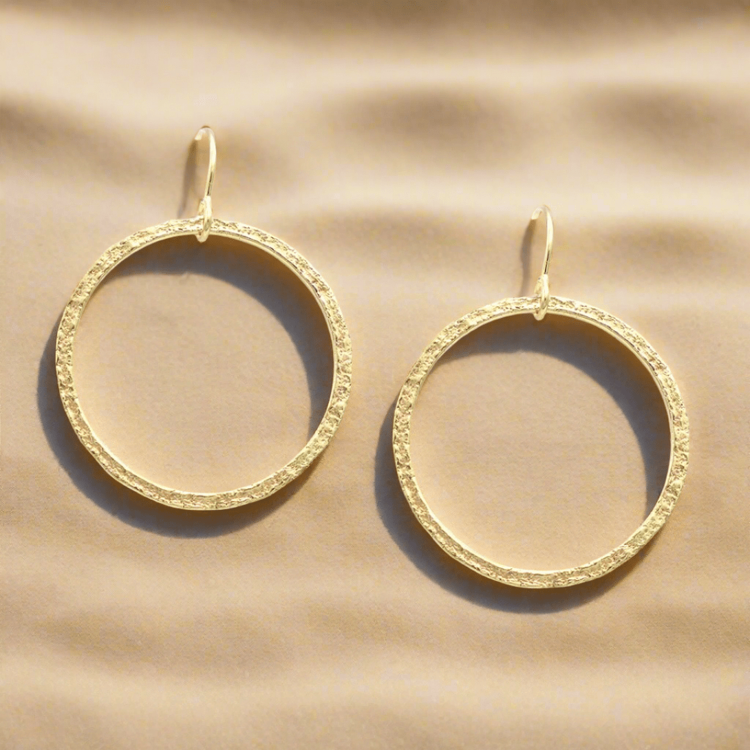 Golden Circle Earring - Earrings