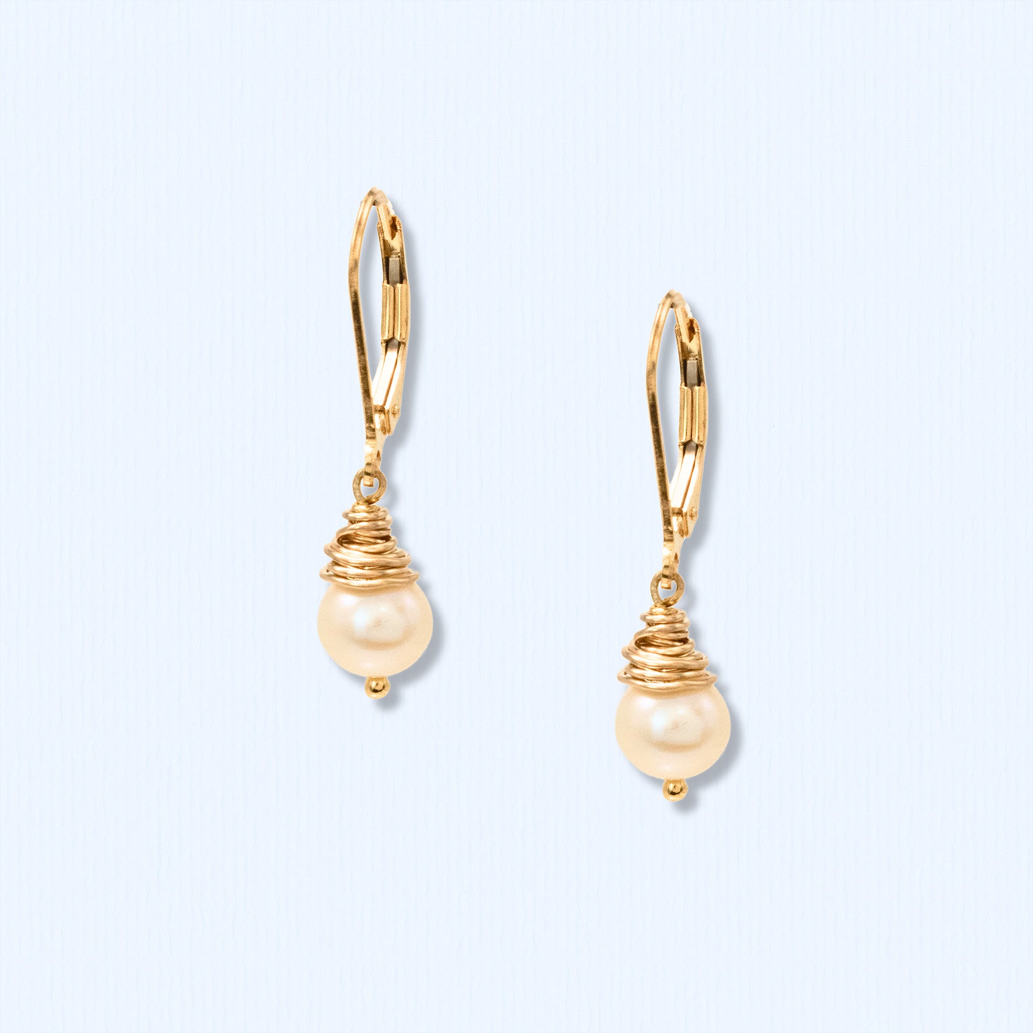 Golden Glow Pearl Earrings - Earrings