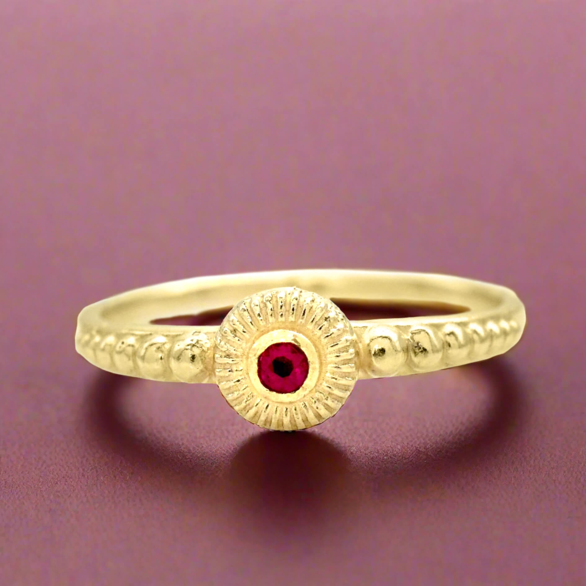 Golden Ruby Ring