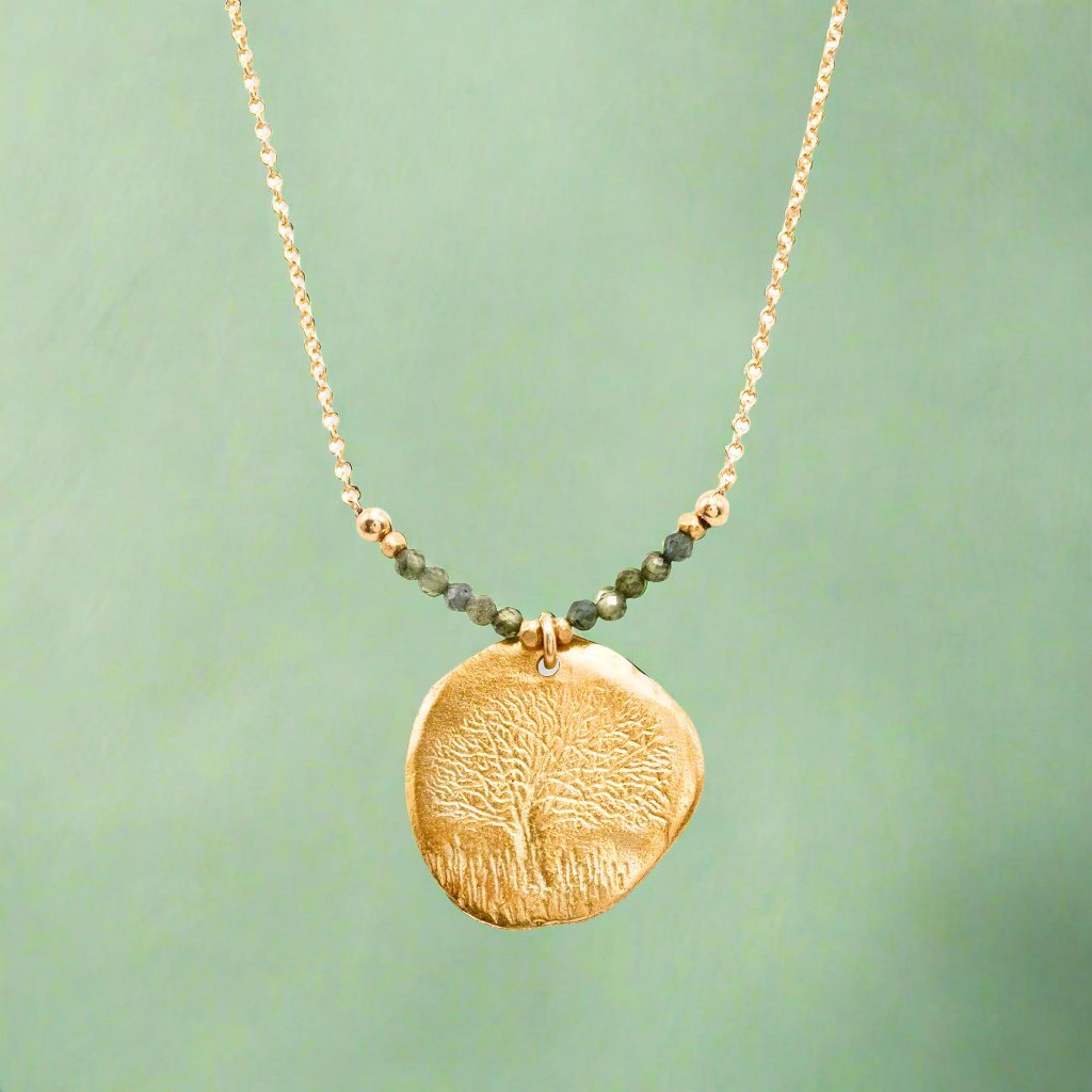 Golden Tree Necklace - Necklaces