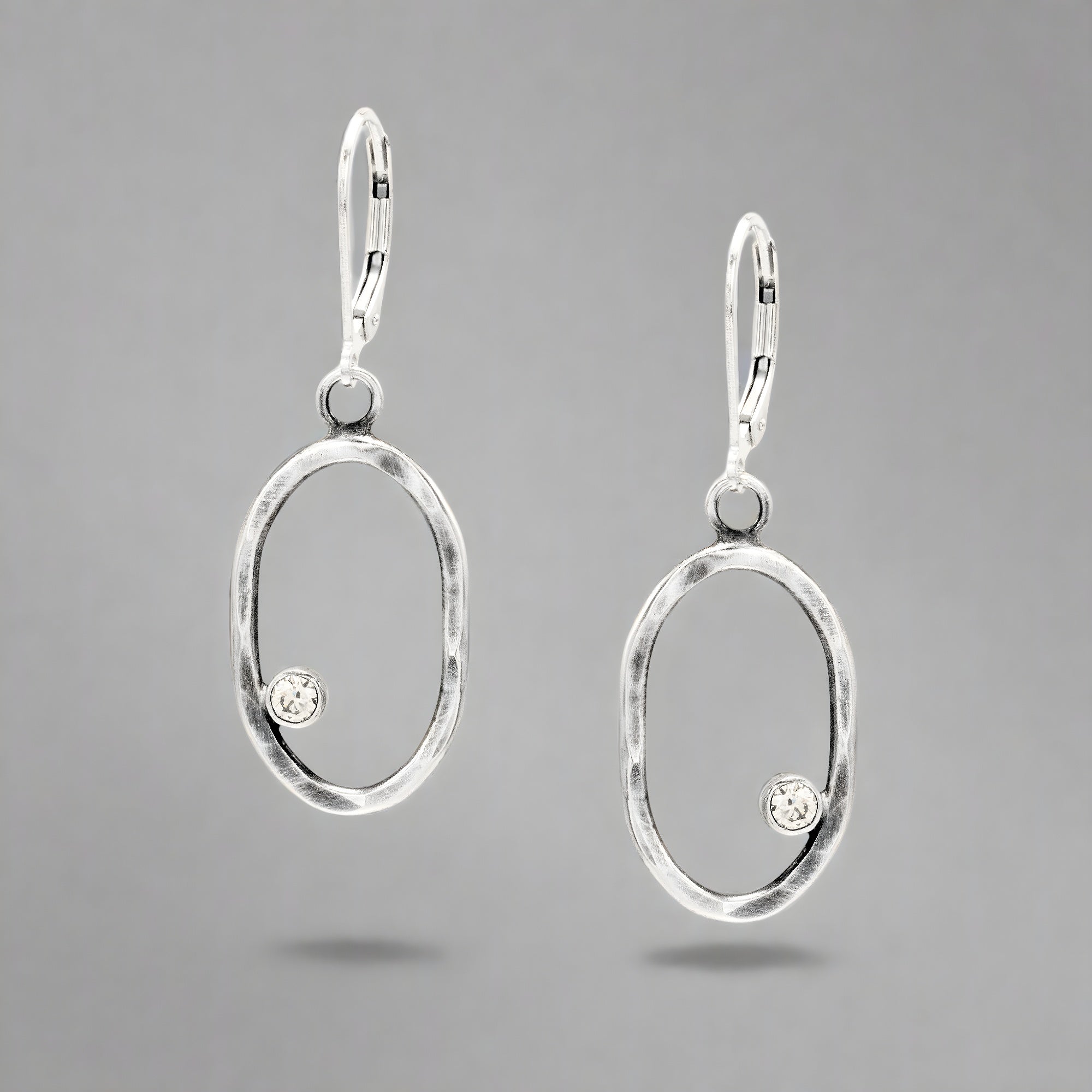 Oval Sparkle Earring - Earrings