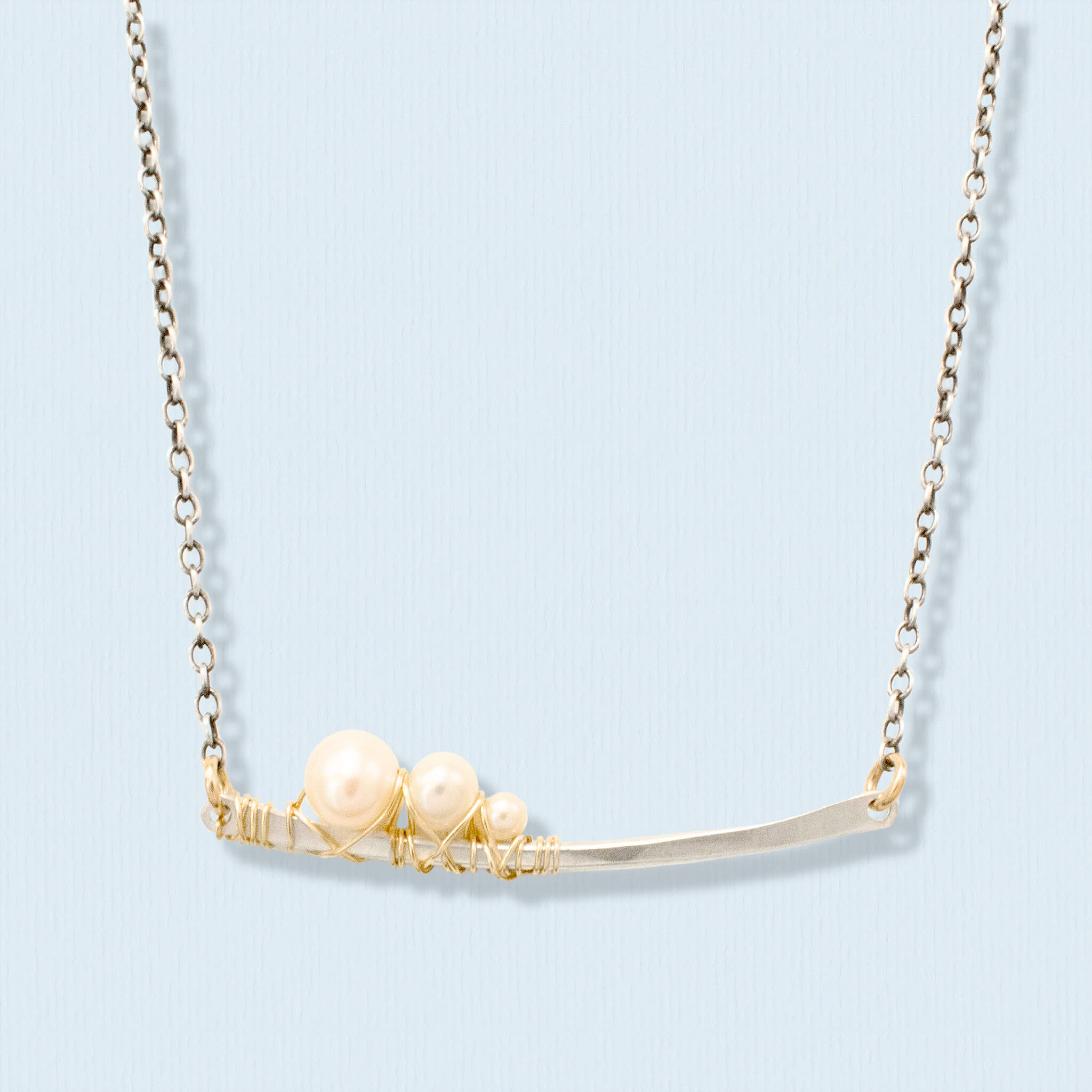Pearl Cascade Necklace - Necklaces