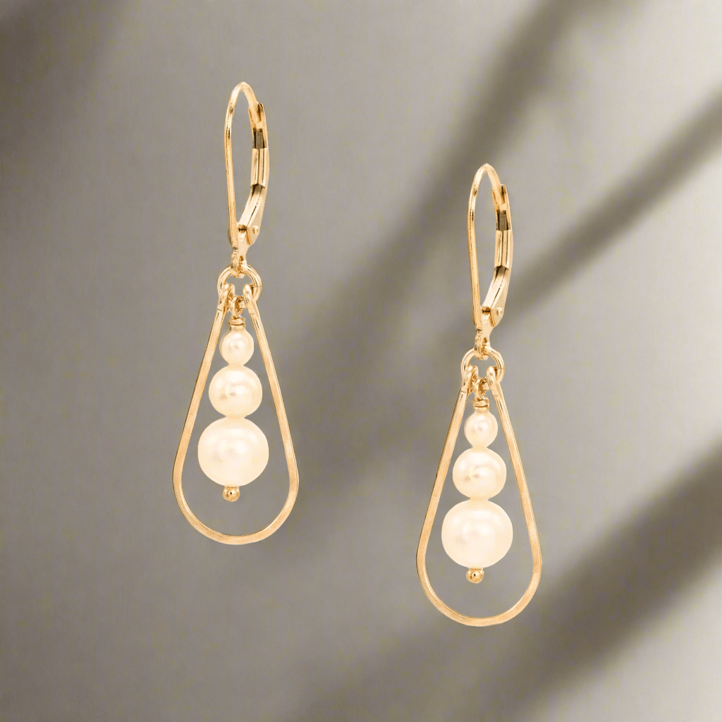 Pearl Trifecta Earring - Earrings