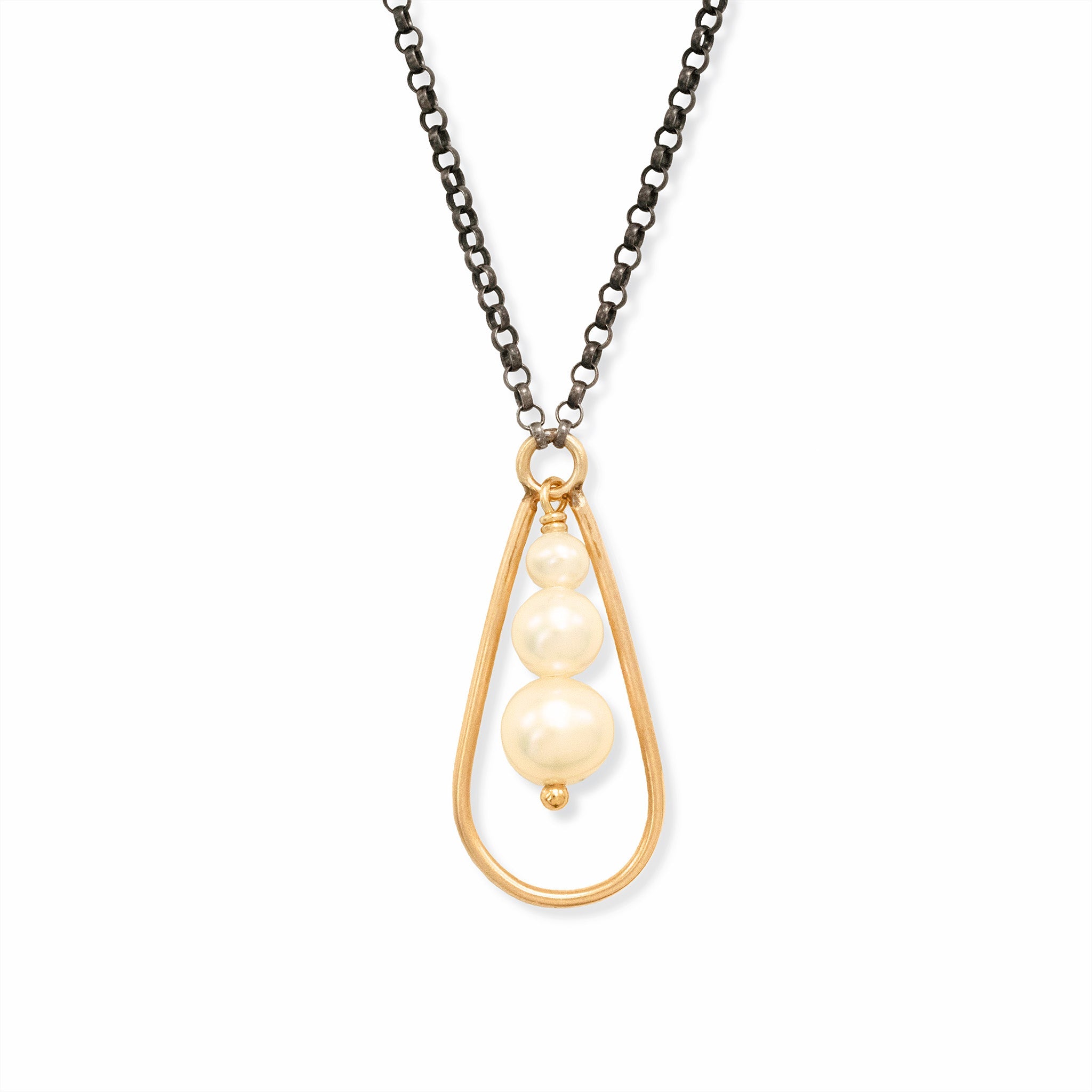 Pearl Trifecta Necklace - Necklaces