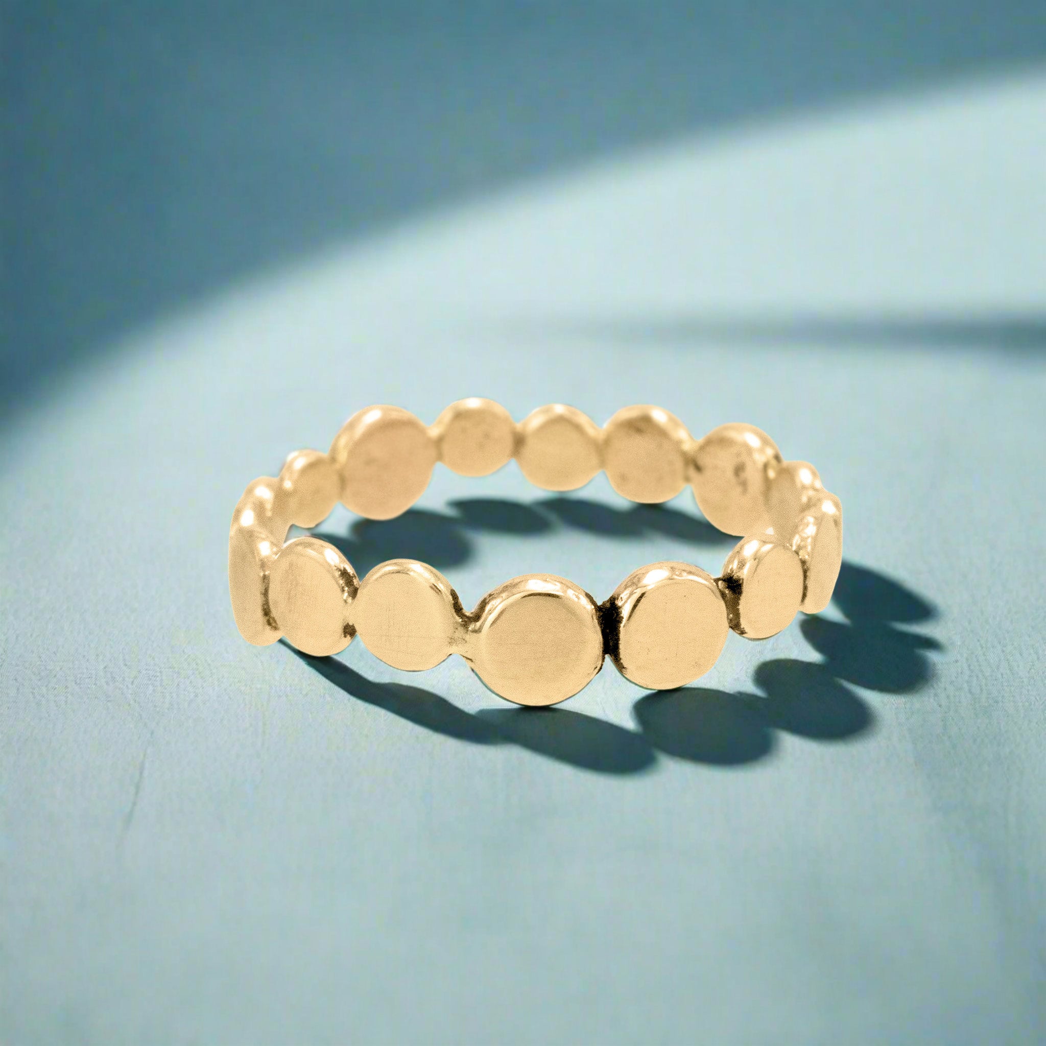 Pebble Pathway Gold Ring - Rings