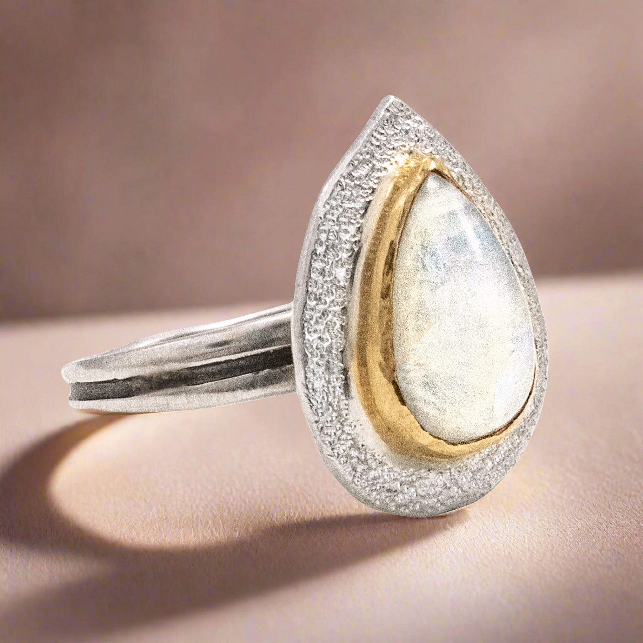 Rivermist Moonstone Ring - Rings