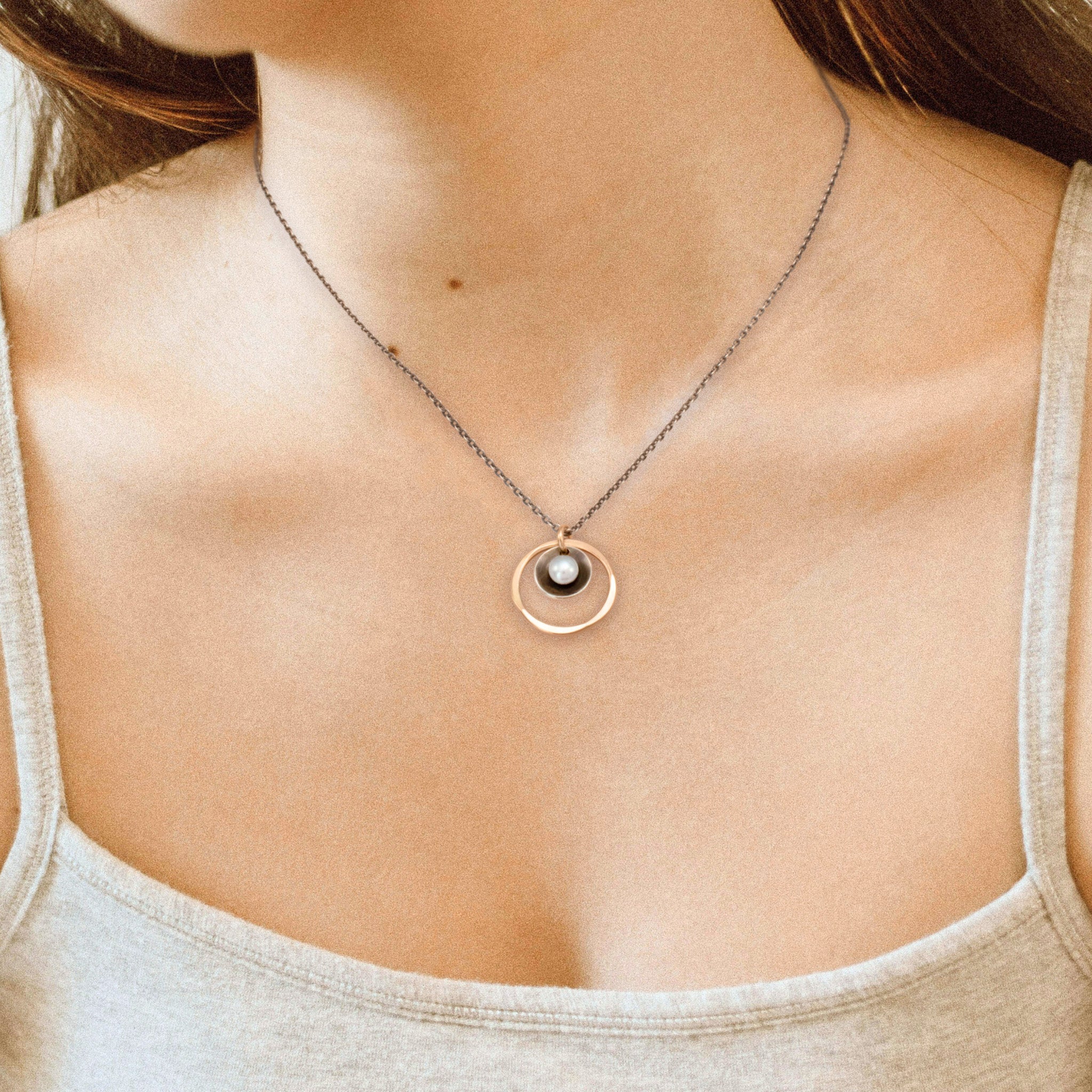 Shadow Pearl Necklace - Necklaces