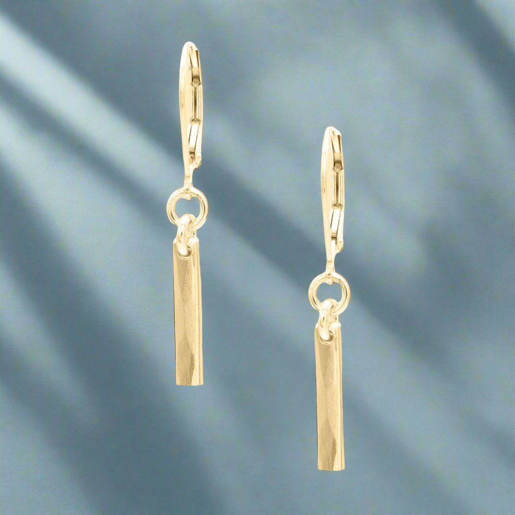 Silver Bar Earrings - Earrings